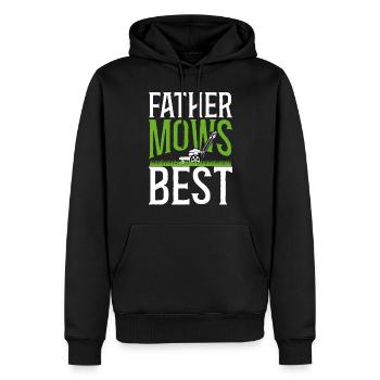 Lawn Mower Mowing Dad Father - Männer Premium Bio Hoodie - Schwarz - Vorne - Nico (187cm)