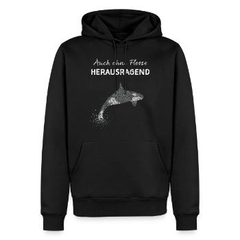 Orka Killerwal Mörderwal Schwertwal - Männer Premium Bio Hoodie - Schwarz - Vorne - Nico (187cm)