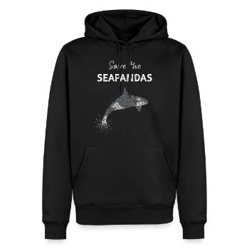 Orka Killerwal Mörderwal Schwertwal - Männer Premium Bio Hoodie - Schwarz - Vorne - Nico (187cm)