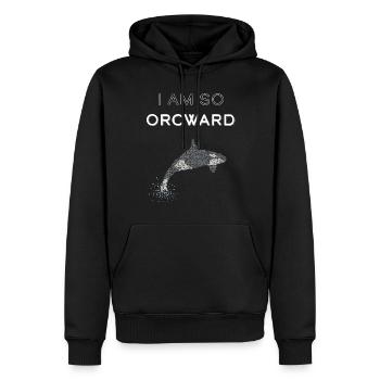 Killerwal Mörderwal Schwertwal Orka - Männer Premium Bio Hoodie - Schwarz - Vorne - Nico (187cm)