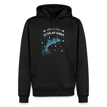 Offizielles Schlafshirt Delfin Delfine - Männer Premium Bio Hoodie - Schwarz - Vorne - Nico (187cm)