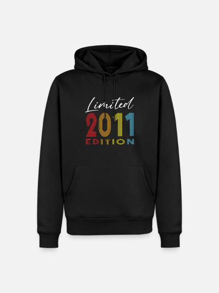 Limited Edition 2011 - Männer Premium Bio Hoodie - Schwarz