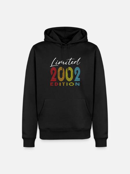 Limited Edition 2002 - Men’s Premium Organic Hoodie - black