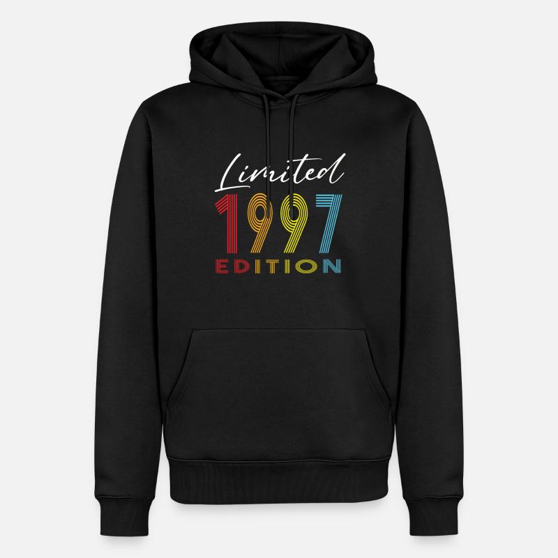 Édition limitée 1997 - Sweat à capuche Premium bio Homme - noir