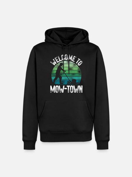 Lawn Mower Mowing Dad Father - Men’s Premium Organic Hoodie - black