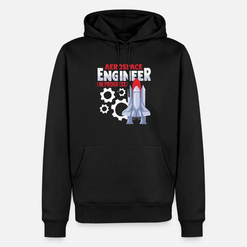 Ingénieur en aérospatiale - Sweat à capuche Premium bio Homme - noir