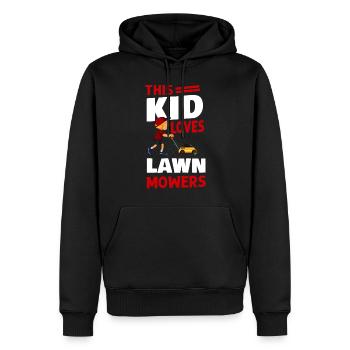 Lawn Mower Mowing Dad Father - Männer Premium Bio Hoodie - Schwarz - Vorne - Nico (187cm)