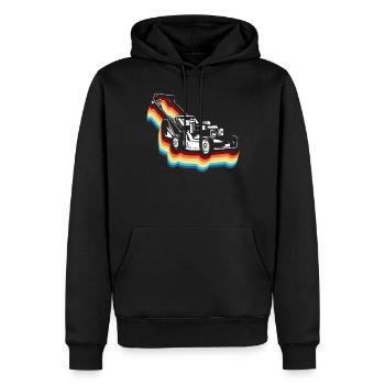 Lawn Mower Mowing Dad Father - Männer Premium Bio Hoodie - Schwarz - Vorne - Nico (187cm)