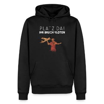 Modellflugzeug RC Ferngesteuerte Flieger - Männer Premium Bio Hoodie - Schwarz - Vorne - Nico (187cm)