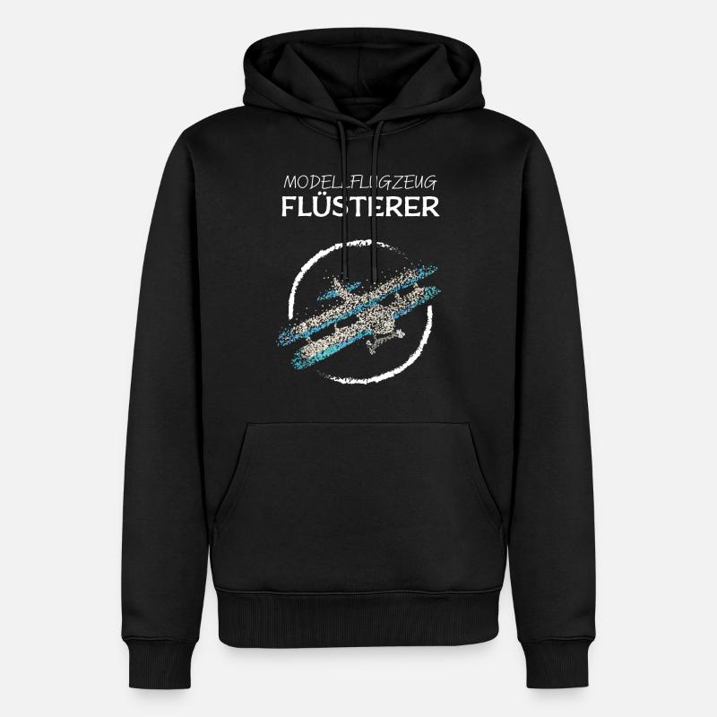 Modellflugzeug Modellflieger Modellbau - Männer Premium Bio Hoodie - Schwarz
