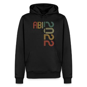 Abitur Gymnasium Damen und Herren Abi 2022 - Männer Premium Bio Hoodie - Schwarz - Vorne - Nico (187cm)