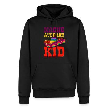 Mexikanischer Geburtstag Spruch Nacho Average Kid - Männer Premium Bio Hoodie - Schwarz - Vorne - Nico (187cm)