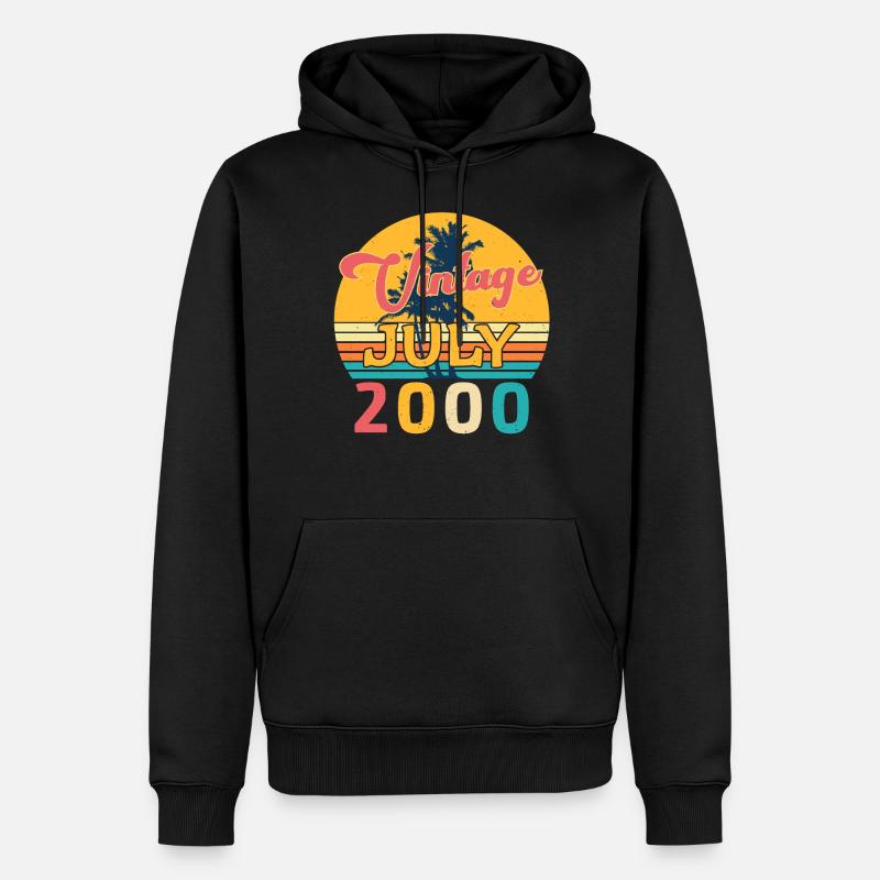 Baujahr Juli 2000 - Männer Premium Bio Hoodie - Schwarz