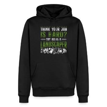 Landscaper Landscaping Landscape - Männer Premium Bio Hoodie - Schwarz - Vorne - Nico (187cm)
