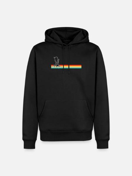 Mountaineering Retro - Men’s Premium Organic Hoodie - black