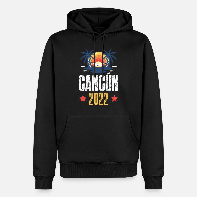 Cancun 2022 - Männer Premium Bio Hoodie - Schwarz