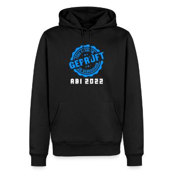 Abitur Gymnasium Damen und Herren Abi 2022 - Männer Premium Bio Hoodie - Schwarz - Vorne - Nico (187cm)