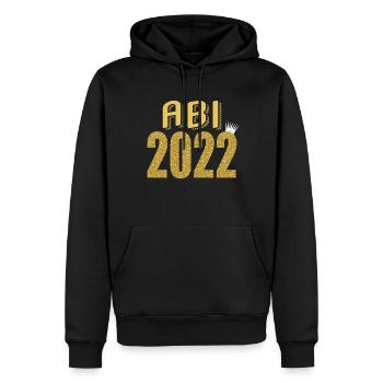 Abitur Gymnasium Damen und Herren Abi 2022 - Männer Premium Bio Hoodie - Schwarz - Vorne - Nico (187cm)