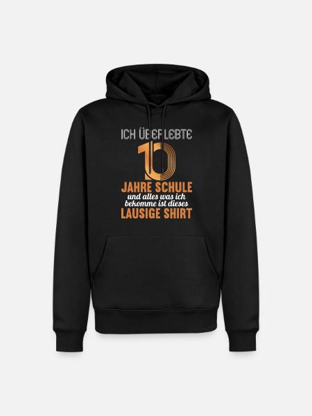 Realschule bestanden Realschulabschluss 2022 - Männer Premium Bio Hoodie - Schwarz