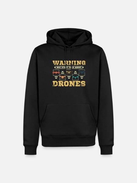 Talk about drones - Men’s Premium Organic Hoodie - black