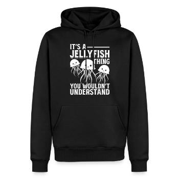 C’est une chose de méduse que vous ne comprenez pas - Sweat à capuche Premium bio Homme - noir - Devant - Nico (187cm)