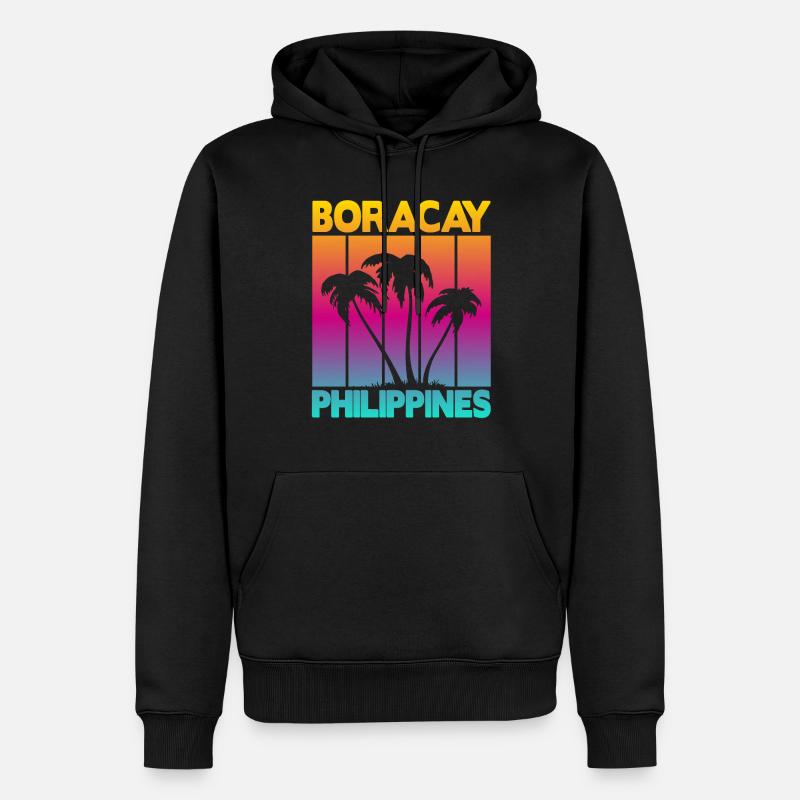 Boracay Philippines - Männer Premium Bio Hoodie - Schwarz