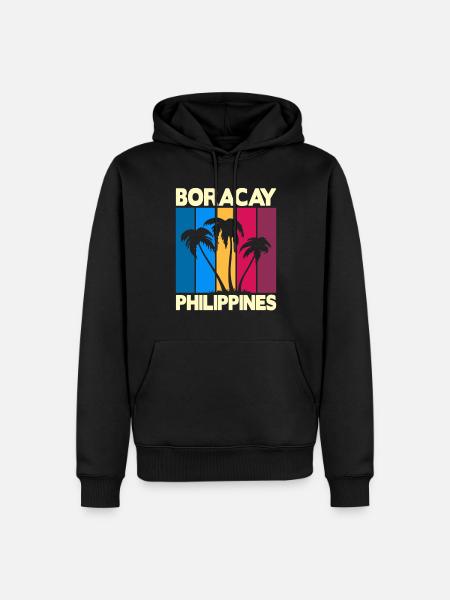 Boracay Philippines - Männer Premium Bio Hoodie - Schwarz