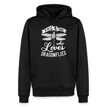 Libellen Fliegendes Insekt Zitate Entomologe - Männer Premium Bio Hoodie - Schwarz - Vorne - Nico (187cm)