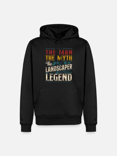 Landscaper Landscaping Landscape - Men’s Premium Organic Hoodie - black