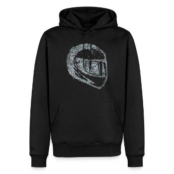 Motorradhelm Motorrad Motorradfahrerin - Männer Premium Bio Hoodie - Schwarz - Vorne - Nico (187cm)