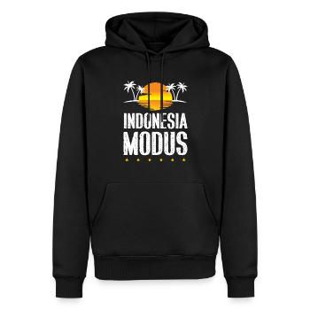 Indonesia Modus - Männer Premium Bio Hoodie - Schwarz - Vorne - Nico (187cm)