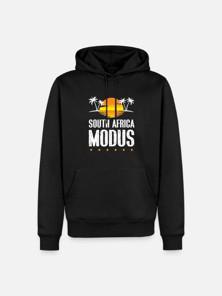 South Africa Modus - Männer Premium Bio Hoodie - Schwarz