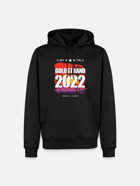 Goldstrand 2022 - Männer Premium Bio Hoodie - Schwarz