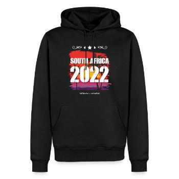 South Africa 2022 - Männer Premium Bio Hoodie - Schwarz - Vorne - Nico (187cm)