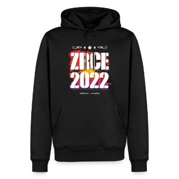 Zrce 2022 - Männer Premium Bio Hoodie - Schwarz - Vorne - Nico (187cm)