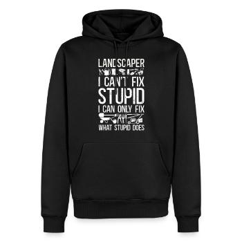 Landscaper Landscaping Landscape - Männer Premium Bio Hoodie - Schwarz - Vorne - Nico (187cm)