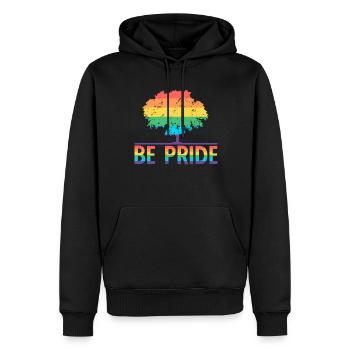 Be Pride Tree - LGBT Gay Pride Month Community - Männer Premium Bio Hoodie - Schwarz - Vorne - Nico (187cm)