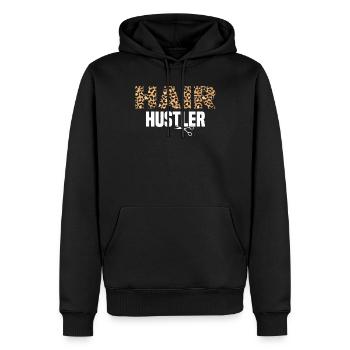 Hair Hustler For Hairdresser - Männer Premium Bio Hoodie - Schwarz - Vorne - Nico (187cm)