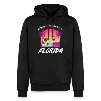 Miami Vacation America Floride - Sweat à capuche Premium bio Homme - noir - Devant - Nico (187cm)