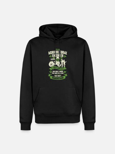 Agricultural Engineering Agricultural Engineer Gift - Men’s Premium Organic Hoodie - black