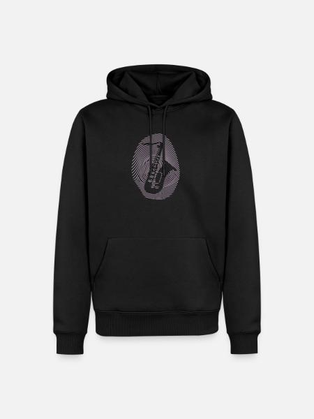 Conception de saxophone - Sweat à capuche Premium bio Homme - noir