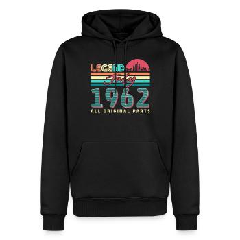 60 Lebensjahre Im Juli 1962 - Männer Premium Bio Hoodie - Schwarz - Vorne - Nico (187cm)