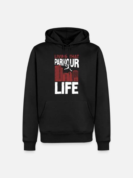 Parkour Free Running Traceur - Men’s Premium Organic Hoodie - black