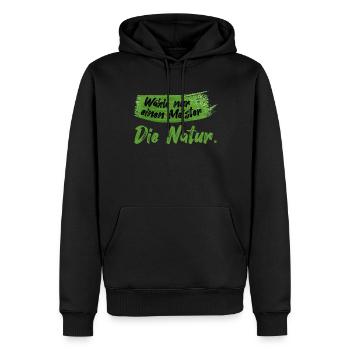 Lustiger Maler Spruch Malerei Kunstschüler Natur - Männer Premium Bio Hoodie - Schwarz - Vorne - Nico (187cm)