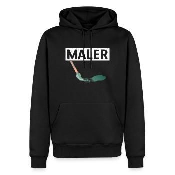 Maler Malerei Farben Zeichnen Malen Malermeister - Männer Premium Bio Hoodie - Schwarz - Vorne - Nico (187cm)