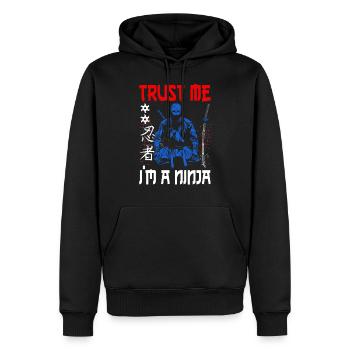 Ninja Geschenk Karate Ninjutsu Judo Samurai Japan - Männer Premium Bio Hoodie - Schwarz - Vorne - Nico (187cm)