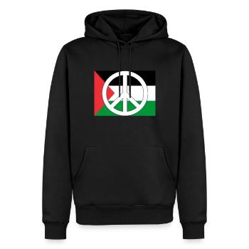 Palästina Tshirt Herren Kinder Damen Palestine - Männer Premium Bio Hoodie - Schwarz - Vorne - Nico (187cm)