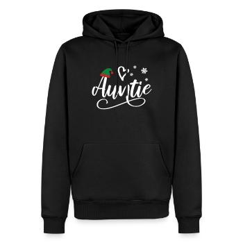 Tante Cadeau Neveu Nièce Marraine Tante - Sweat à capuche Premium bio Homme - noir - Devant - Nico (187cm)