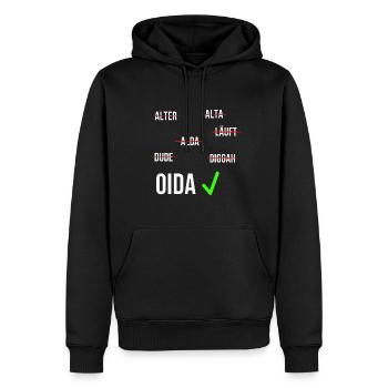 Österreich Flagge Wien Tirol Steiermark Austria - Männer Premium Bio Hoodie - Schwarz - Vorne - Nico (187cm)