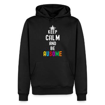 Autismus - Männer Premium Bio Hoodie - Schwarz - Vorne - Nico (187cm)
